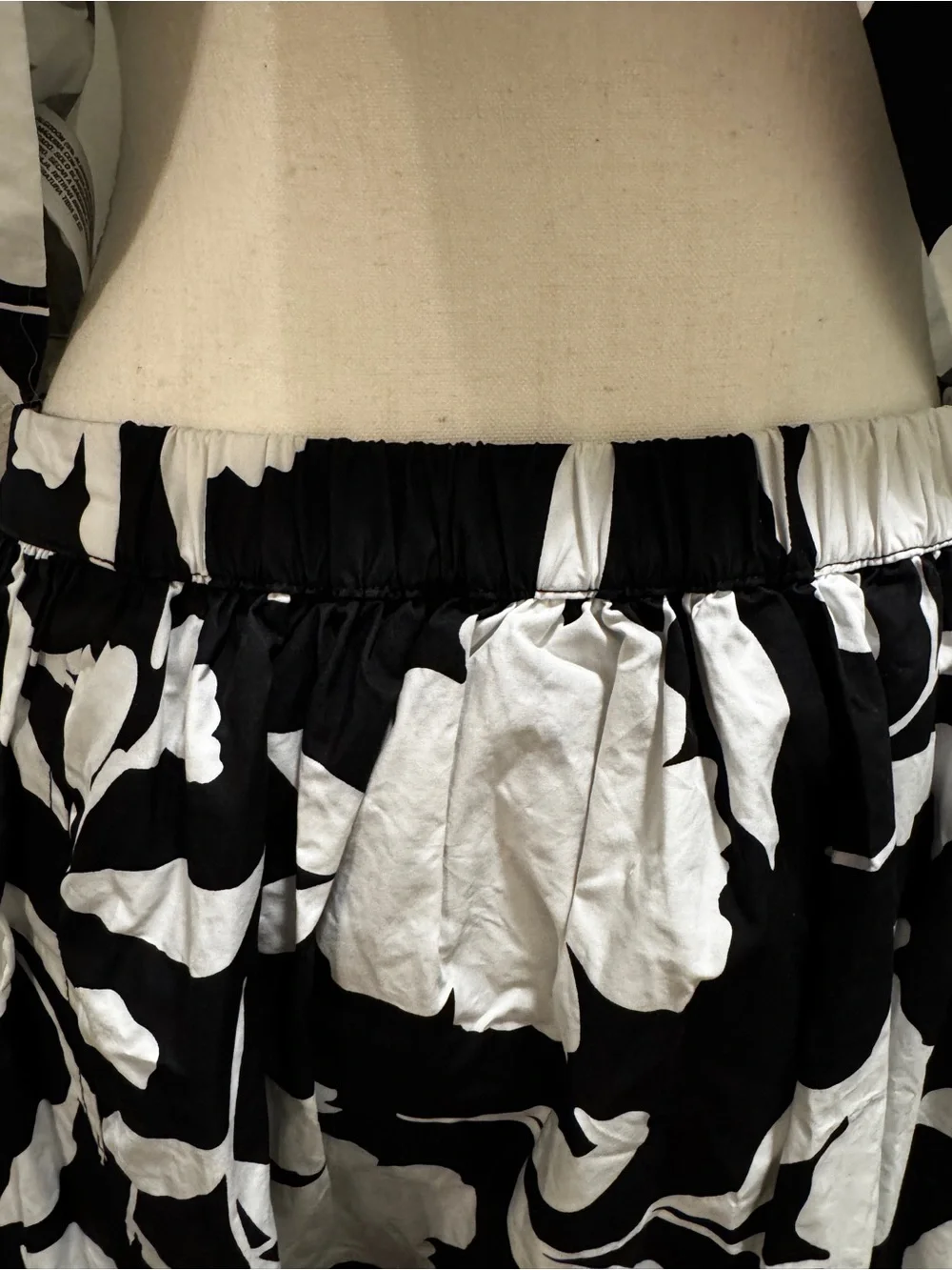 Kate Spade X Target Black and White Floral Shell Top and Matching Midi Skirt